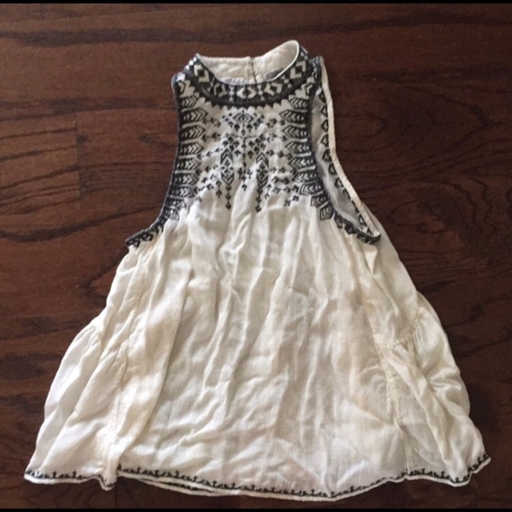 Urban Outfitters Embroidered Swing Tank